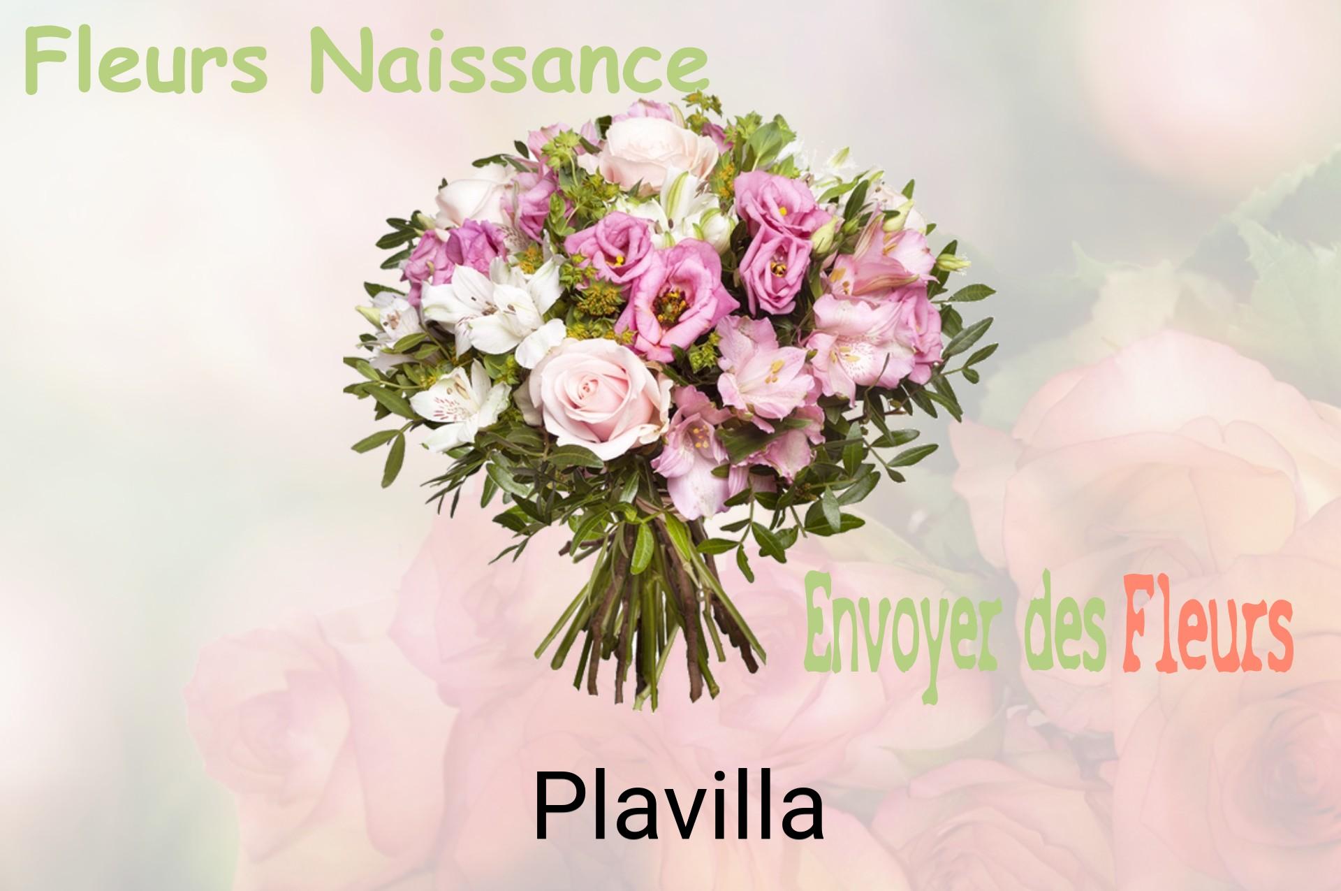 Bouquet de fleurs de naissance livré à Plavilla
